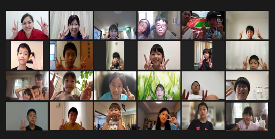 写真:オンラインプログラムの様子